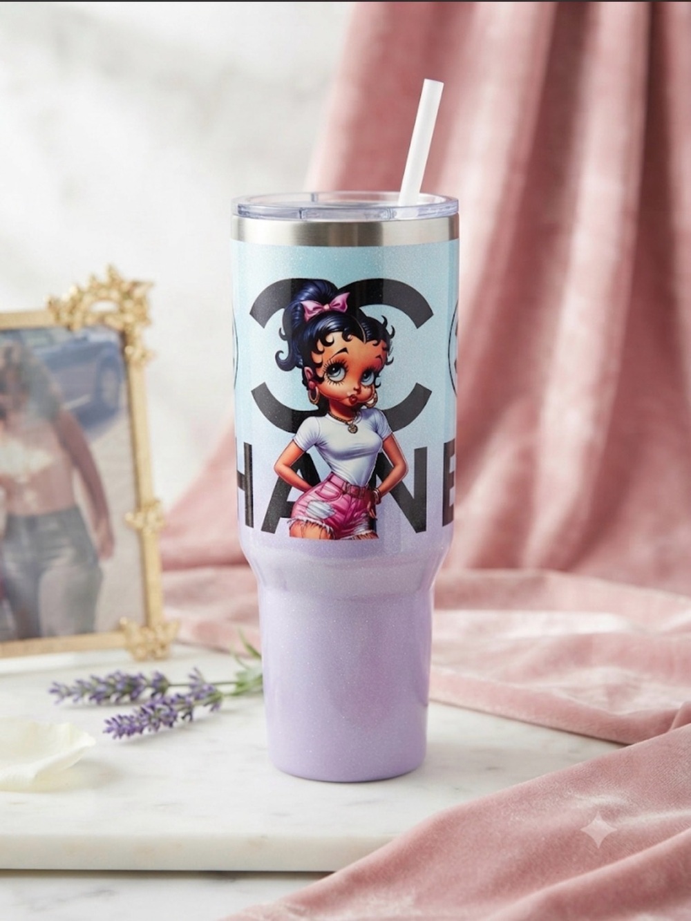 Custom-made Betty Boop Cartoon Stainless Tumbler 40oz